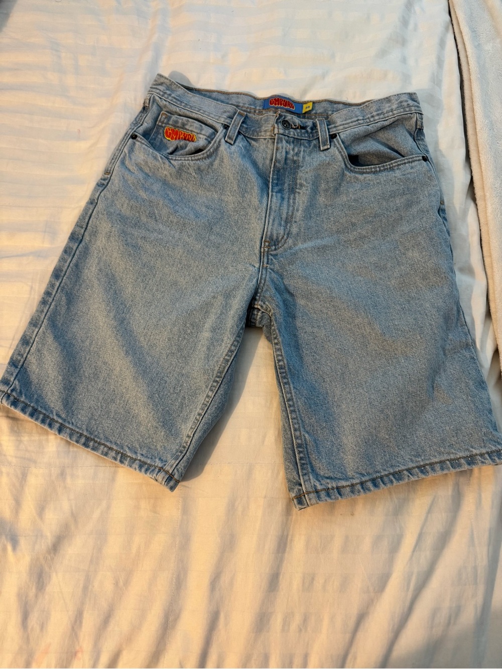 Vintage Light Blue Denim Men’s Shorts - Unbranded